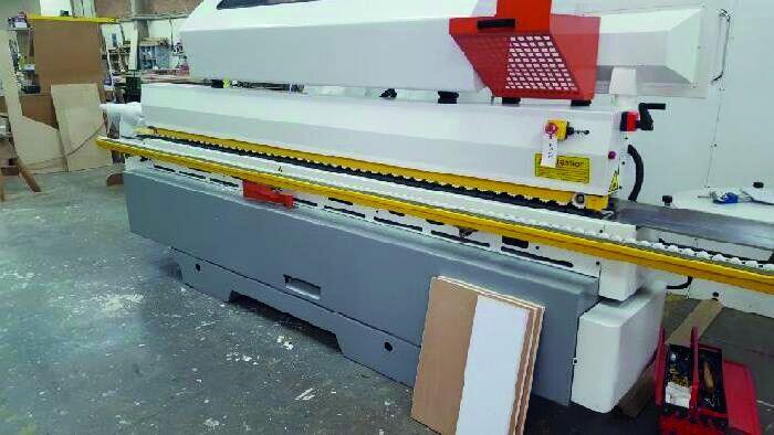 Edge banding machine in the Al Jassim factory